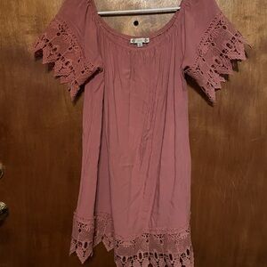 Iris Dusty Rose mini dress